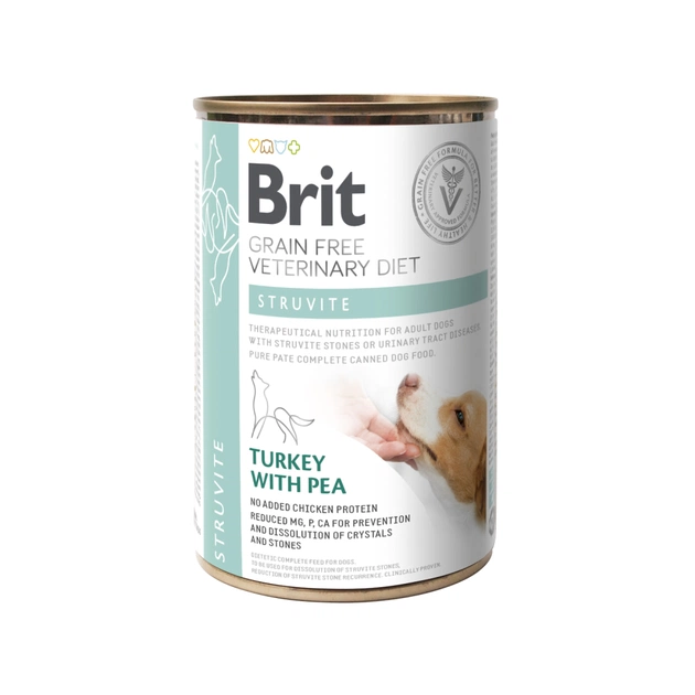 Консерви для собак Brit GF VetDiets Dog Struvite 400 г (8595602536078) - зображення 1