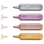 Набір маркерів Faber-Castell текстових Highlighters Metallic Colors, 4 маркера металіка (32603) - зменшене зображення 4