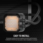 Система рідинного охолодження Corsair iCUE H170i ELITE LCD XT (CW-9060076-WW) - зменшене зображення 9