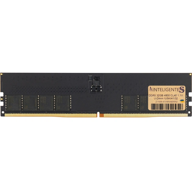 Модуль пам'яті для комп'ютера DDR5 32GB 4800 MHz INTELIGENTES (IU5AIH1/32) - зображення 1