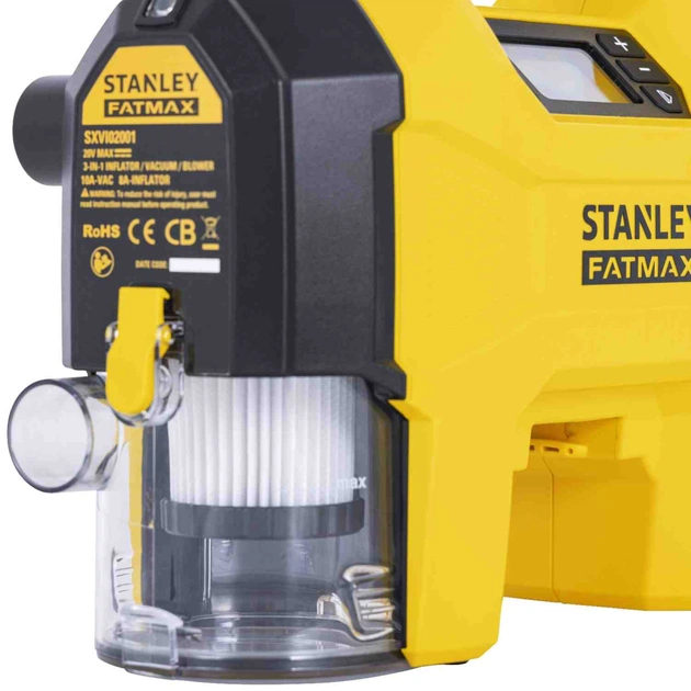 Автомобильный компрессор Stanley FATMAX 3в1, 20 В, 10 бар, вес 2.95 кг (без АКБ та ЗП) (SXVI02001) - изображение 8