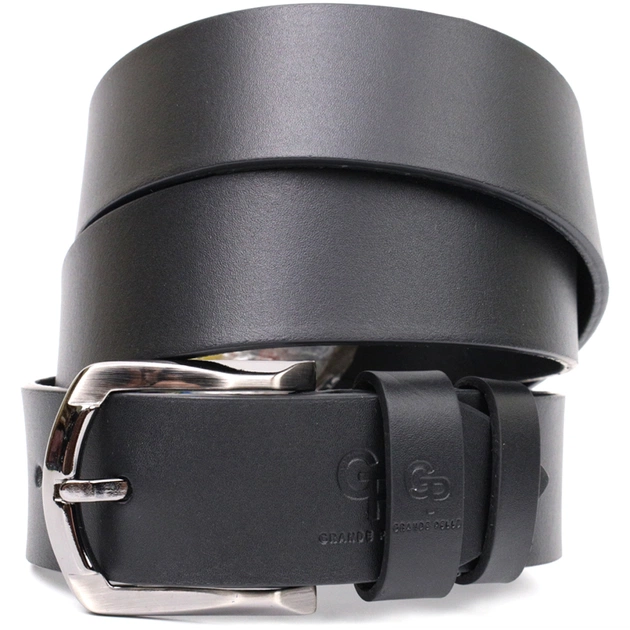 Ремінь Grande Pelle Під джинси з натуральної шкіри Чорний (11686) - зображення 1