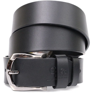 Ремінь Grande Pelle Під джинси з натуральної шкіри Чорний (11686) зображення 1