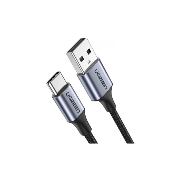 Дата кабель USB 2.0 AM to USB-C 3.0m 3.0A 18W US288 Space Gray Ugreen (60408) - зображення 1