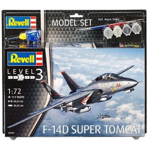 Збірна модель Revell Винищувач F-14D Томкет рівень 3, 1:72 (RVL-63960) зображення 1