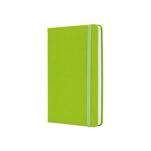 Книга записная Optima А5 SQUARE, твердая обложка, резинка, белый блок клетка, фисташковый (O27100-67) - изображение 1