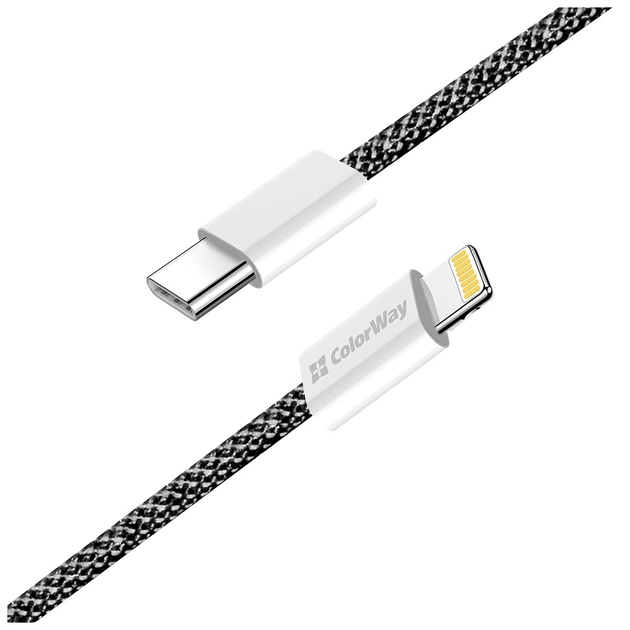 Дата кабель USB-C to Lightning 1.0m 27W black ColorWay (CW-CBPDCL061-BK) - picture 5