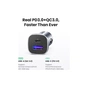 Зарядний пристрій Ugreen 1xUSB-C + 1xUSB 30W car adapter CD130 black (40858) - зменшене зображення 8