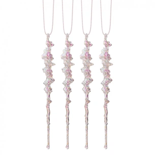 Ялинкова іграшка Novogod`ko Бурульки 15 cм 4 шт Пластик (974882) picture 1