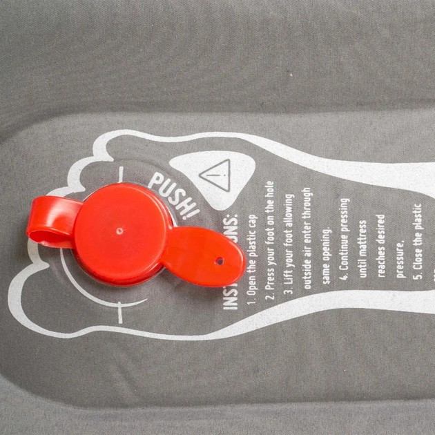 Туристичний килимок Bo-Camp Flex Built-in Pump 194x70x10 cm Anthracite (3106605) - зображення 8