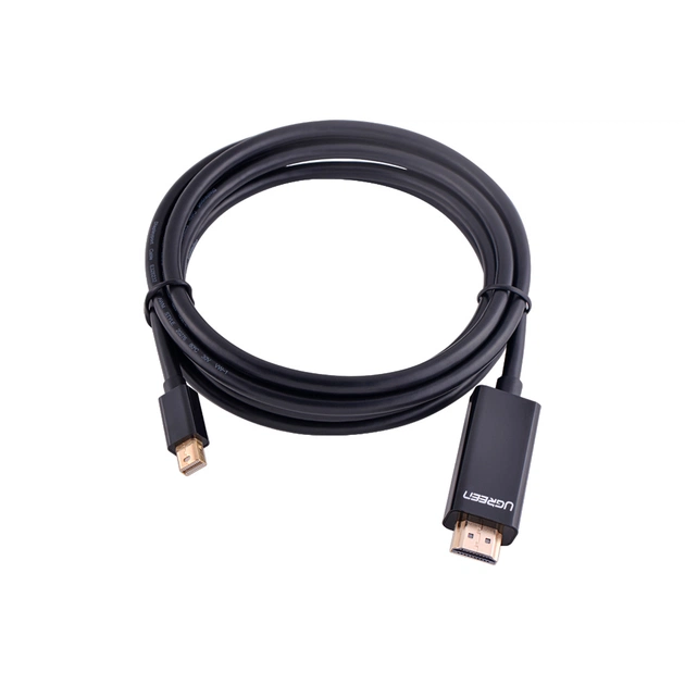 Кабель мультимедійний miniDisplayPort M to HDMI M 1.5m MD101 4K black Ugreen (20848) - picture 3