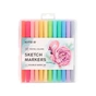 Набір маркерів Kite Pastel sketch, 12 кольорів (K22-045) - зменшене зображення 1