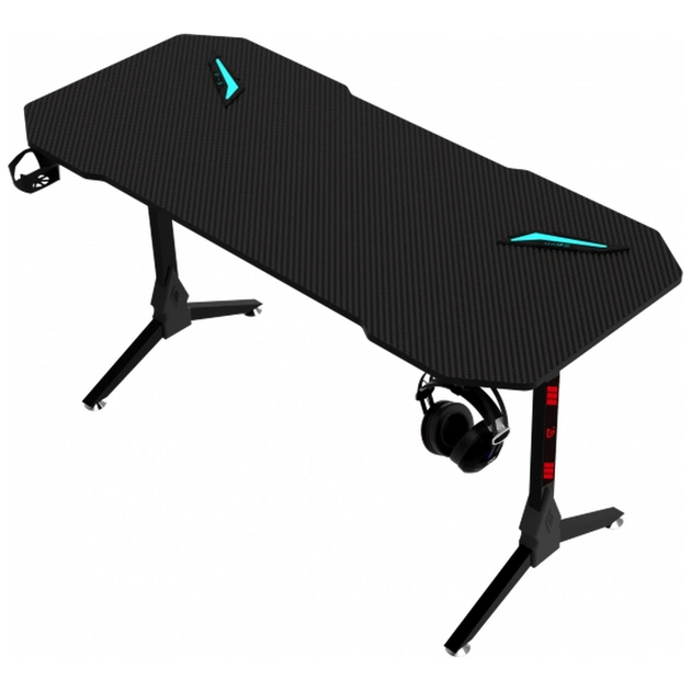 Комп'ютерний стіл GT Racer T-1211 Black (T-1211 (120x60x73) Black) - picture 2