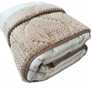 Ковдра-покривало Casablanket 2 в 1 зимова Холофайбер Двостороння Кофейна євро 220х240 (К-Пкофе) зображення 1