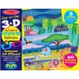 Набір для творчості Melissa&Doug Багаторазові 3D наліпки з окулярами Місця існування тварин (MD9376) - зменшене зображення 1