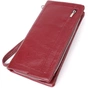 Гаманець ST Leather Шкіряний з відділенням під телефон Бордовий (23102) - зменшене зображення 1