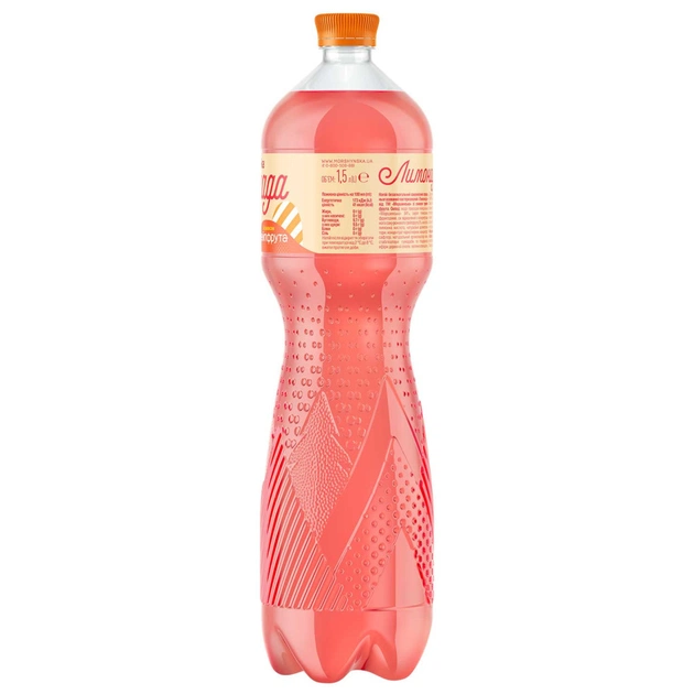 Напій Моршинська соковмісний Лимонада зі смаком Грейпфрута 1.5 л (4820017002820) - picture 2