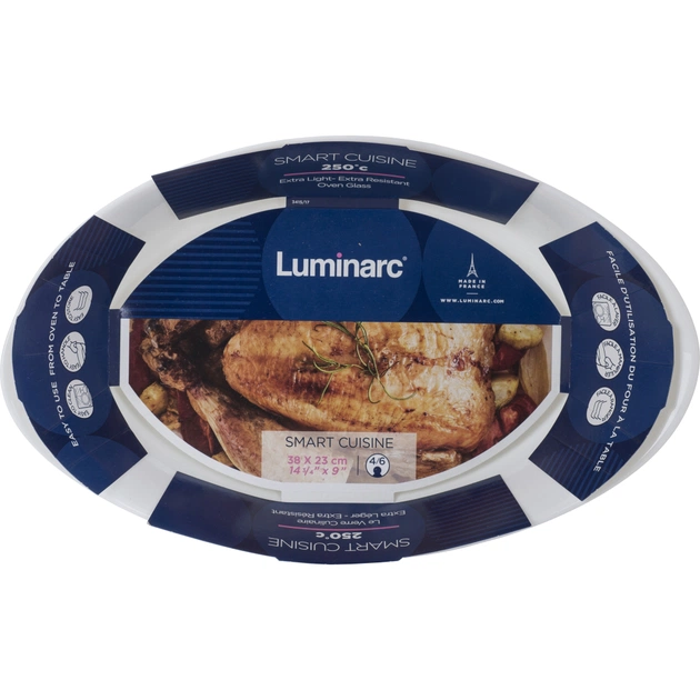 Форма для випікання Luminarc Smart Cuisine овальна 38 х 23 см (N3486) - picture 3