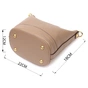 Сумка Vintage Жіноча з автономною косметичкою з натуральної шкіри Бежева (22364) - зменшене зображення 3
