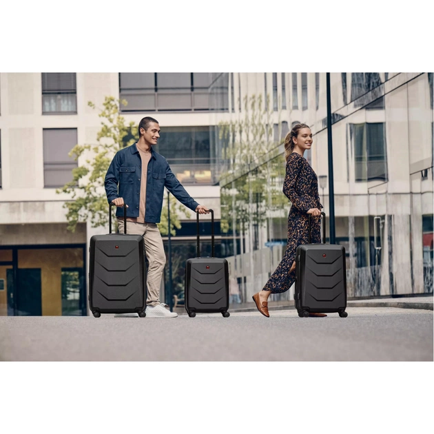 Валіза Wenger Prymo, мала, пластик, 4 колеса, чорна (612536) - зображення 2