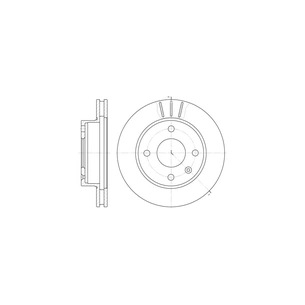 Гальмівний диск REMSA 6097.10 зображення 1
