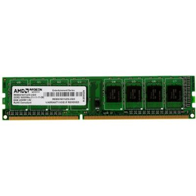 Модуль пам'яті для комп'ютера DDR3 8GB 1600 MHz AMD (R538G1601U2S-UOBULK) - зображення 1