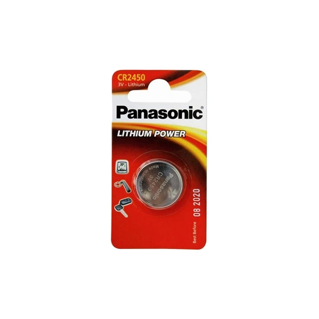 Батарейка Panasonic CR 2450 * 1 LITHIUM (CR-2450EL/1B) - зображення 1