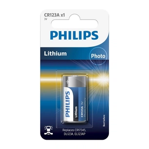Батарейка Philips CR 123A Lithium 3V *1 (CR123A/01B) зображення 1