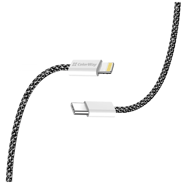 Дата кабель USB-C to Lightning 2.0m 27W PD FC black ColorWay (CW-CBPDCL068-BK) - picture 5