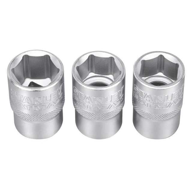 Набір торцевих головок Stanley орцевих 1/2" Maxi Drive, із шестигранним профілем, 3 шт: 17, 18, 19 мм. (FMMT17094-0) - picture 3