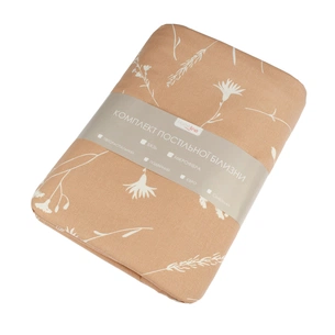 Постільна білизна Home Line Васильки білі і бежеві бязь полуторний (163447) зображення 1