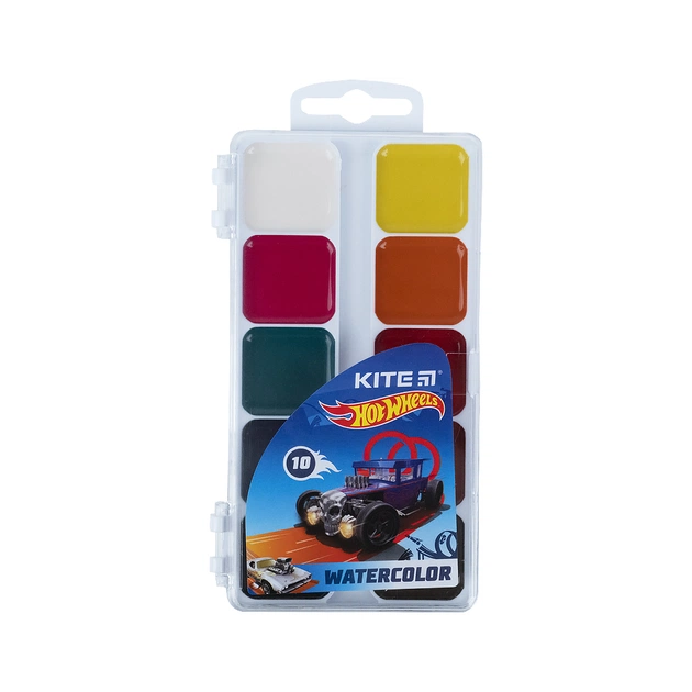 Акварельні фарби Kite Hot Wheels 10 кольорів (HW21-060) - изображение 1