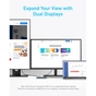 Концентратор USB-C 7-in-1 1xUSB-C PD100W + 2xHDMI + 4xUSB-A black Anker (A83740A2) - уменьшенное изображение 5