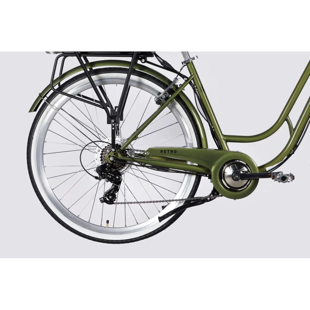 Електровелосипед Dorozhnik 28" eRETRO Vbr FR рама-19" 36B 13А*г 500Вт 2026 темно-зелений (ELB-D-28-110) - picture 5