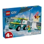 Конструктор LEGO City Карета швидкої допомоги й сноубордист 79 деталей (60403) - зменшене зображення 1
