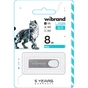 USB флеш накопичувач Wibrand 8GB Irbis Silver USB 2.0 (WI2.0/IR8U3S) - зменшене зображення 2