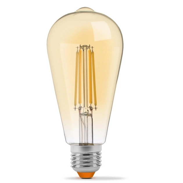 Лампочка Videx Filament ST64FAD 6W E27 2200K 220V (VL-ST64FAD-06272) - зображення 1
