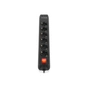 Мережевий подовжувач REAL-EL RS-PROTECT 605 3m, black (EL122300041) - зменшене зображення 4
