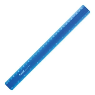 Лінійка Axent plastic, 30cm, matt, blue (7530-02-А) зображення 1