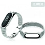 Ремінець до фітнес браслета XoKo Metal Premium для Mi Band 3/4 Silver (XK-XM-SB-SLR) - зменшене зображення 2