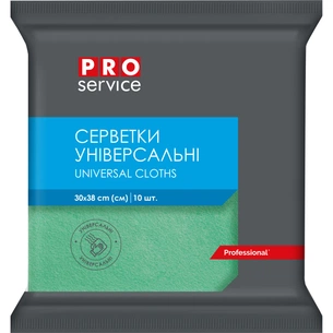 Серветки для прибирання PRO service Віскозні Зелені 10 шт. (4823071658590) зображення 1