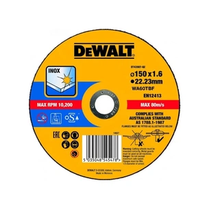 Круг відрізний DeWALT EXTREME, нержавіюча сталь/листовий метал, 150х1.6х22.23 мм (DT43907) зображення 1