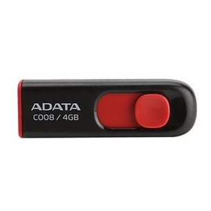 USB флеш накопичувач ADATA 4Gb C008 Black USB 2.0 (AC008-4G-RKD) зображення 1