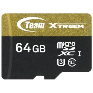 Карта пам'яті Team 64GB microSD class 10 UHS| U3 (TUSDX64GU303) зображення 1