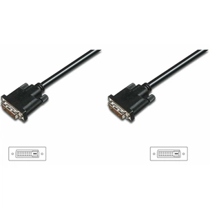 Кабель мультимедійний DVI to DVI 24+1pin, 3.0m Assmann (AK-320108-030-S) зображення 1