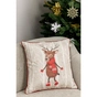 Наволочка Прованс декоративна Олень в шарфу 45х45 (031696) - зменшене зображення 2