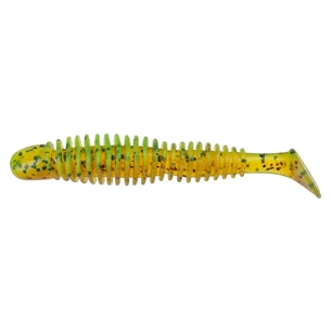 Силікон рибальський Reins Bubbling Shad 3" B61 Chart Pepper/Motoroil Red Gold (6 шт/уп.) (1552.07.60) зображення 1