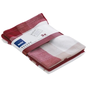 Рушник Kela кухонний набір Pasado, червоний, 65x45 см, 3 шт (15963) (00000018275) зображення 1