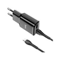 Зарядний пристрій HOCO C88A Star round 2xUSB + cable Micro 12W Black (6931474749529) - зменшене зображення 2