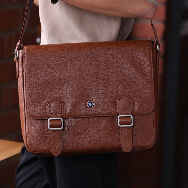 Сумка Brampton London Emissary Tan (64403 TAN) - зображення 12